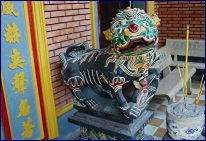 Incense offering in Cholan in HCMC.