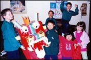 The Roberts' children celebrate Tet.